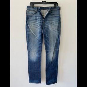 Washed look denim jeans